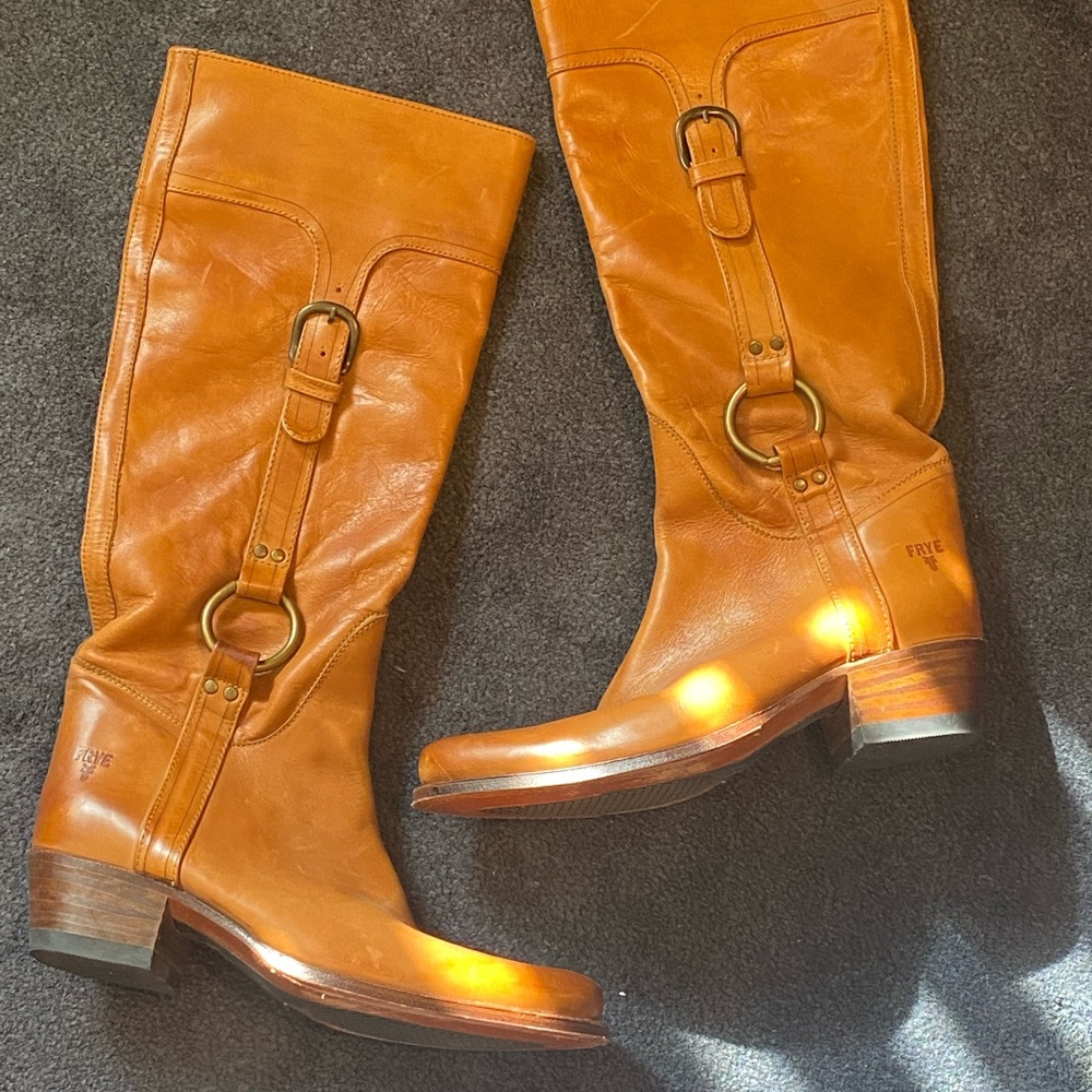Frye Leather Boots with Buckle